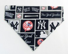 NY Yankees Dog Bandana Over the Collar dog bandana baseball  Dog collar bandana 