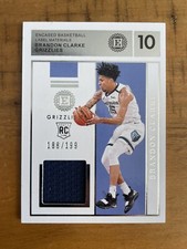 Brandon Clarke /199 2019-20 Panini Encased Label Materials Rookie Patch RL-BCL