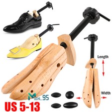 2-Way Wooden Adjustable Shoe Stretcher Expander for Men Women Boot US Size 5 13