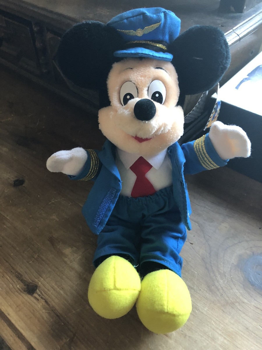 Mickey Mouse Plane Crazy Plush Toy Teddy With Tags(vintage) | eBay