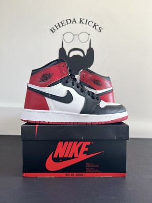 Air Jordan 1 Retro High OG Black Toe Size 6.5M 2016 555088-125