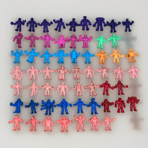 Vintage Mattel MUSCLE Lot Of 59 Action Figures Flesh Pink Blue Green Orange 2 In - Picture 23 of 24