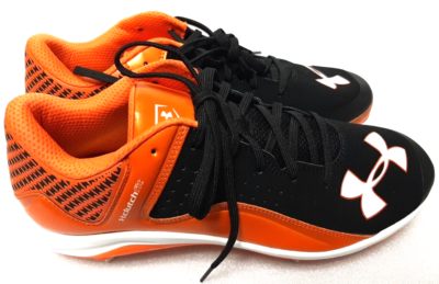 Under Armour Mens Clutch Fit Metal Baseball Cleats Orange  display picture 3