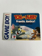 Nintendo Gameboy Manual ONLY Tom and Jerry Frantic Antics Instruction Booklet