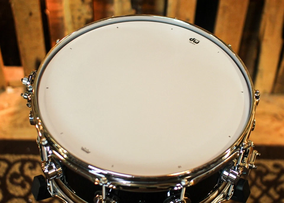 DW 6x14 Collector's Walnut Aluminum Reverse Edge Snare Drum - SO#1193561 - Image 4 of 4