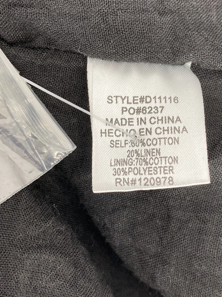 Vestido mediano Entro usado a rayas negro/gris cuello halter forrado hasta la rodilla Foto 4 de 4