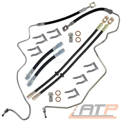 6x BREMSLEITUNG BREMSSCHLÄUCHE VORNE + HINTEN FÜR AUDI A3 VW GOLF 4 BORA - Bild 1 von 4