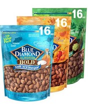 Blue Diamond Almonds Gluten Free ,Roasted, Wasabi Soy Sauce,Oven, Smoke, 16 oz