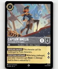 Disney Lorcana Captain Amelia - Commander of the Legacy - Azurite Sea