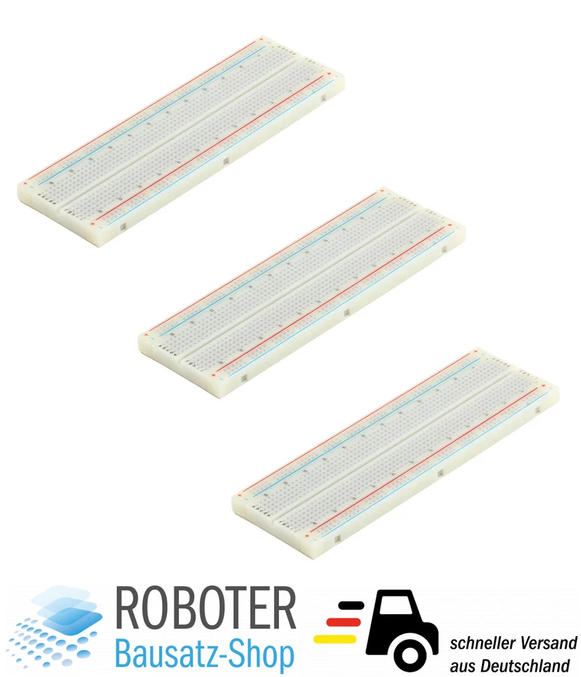 YOUR DROID MB102 Breadboard - lötfreies Prototyping Board Steckboard Arduino, Raspberry Pi