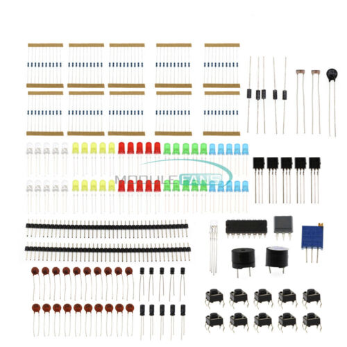 DIY LED Buzzer Capacitor Resistor Electronic Components Basic Starter Kits - Picture 1 of 7