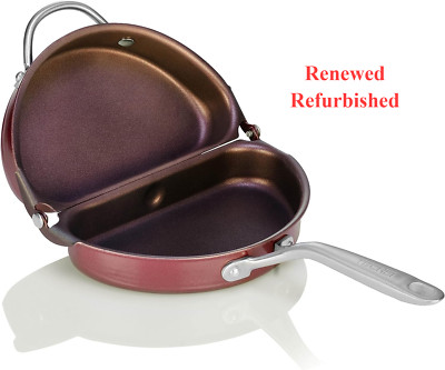 - Frittata and Omelette Pan, Double Egg Pan (PFOA Free) [Renewed/Refurbished]