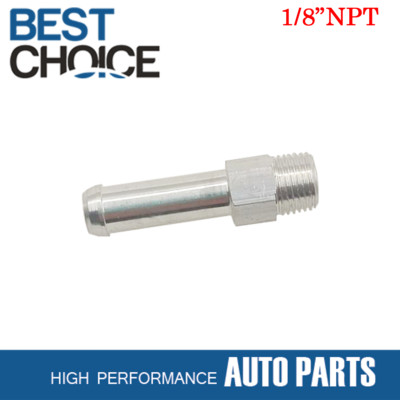 1/8''NPT to 8mm 5/16'' Hose Barb Nipple Fitting Aluminum Radiator Under Cap New