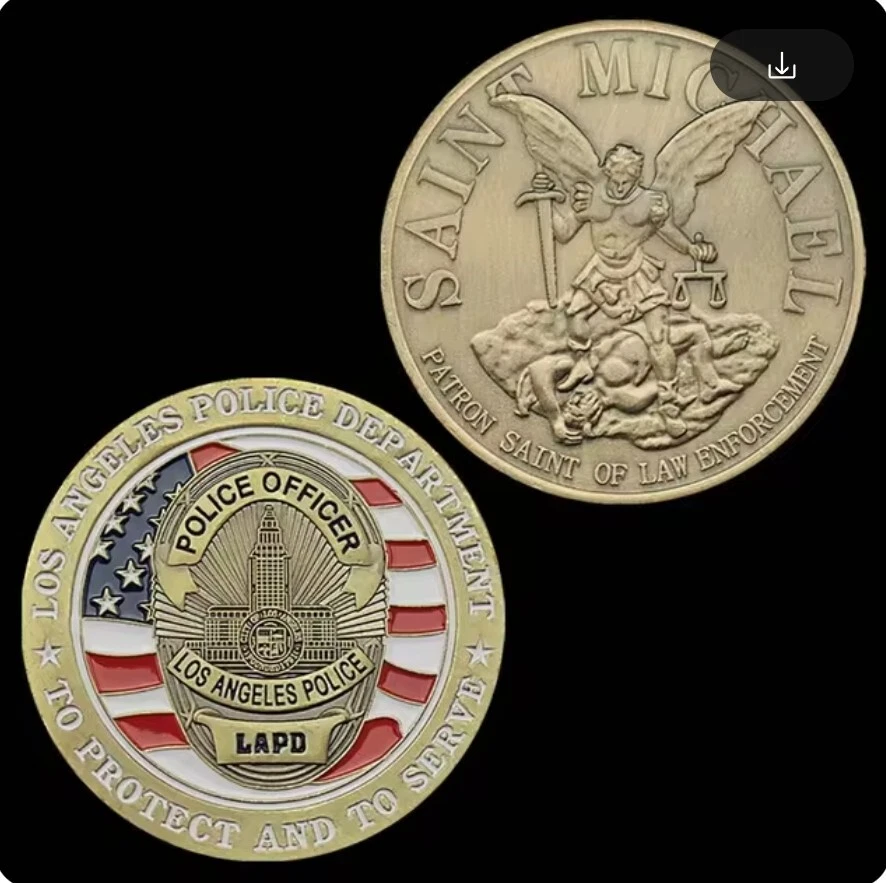 California Police Department Collector Challenge COIN Gedenk Badge Abzeichen LA
