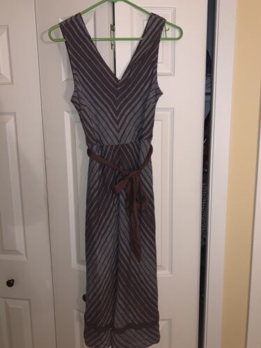 Neuf avec étiquettes catalogue Sundance biais coupé gris marron « robe Allende » taille 6P 168 $ lin/doublure - Photo 1 sur 3