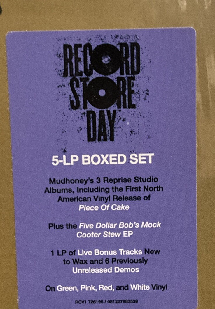 限定　マッドハニー　Mudhoney/Suck You Dry　5LP box Mudhoney - Suck You Dry: The Reprise Years LP Box Set 2024