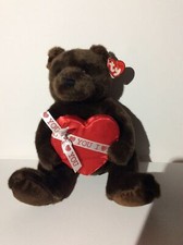 TY  PLUSH - SWEETEN the BEAR - MINT with CREASE in TAG Chocolate Box Valentine 9