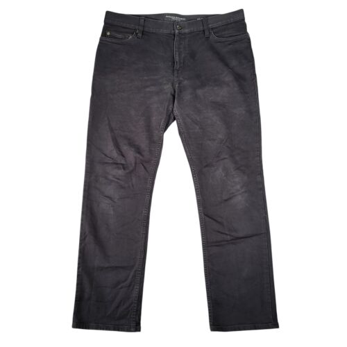 Banana Republic Pants Mens 35x30 (38x30) Traveler Slim Fit Black Stretch Preppy