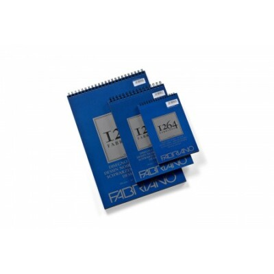 FABRIANO CARTA 1264 BLACK DISEGNO NERO A3-A4-A5 BLOCCO SPIRALATO F