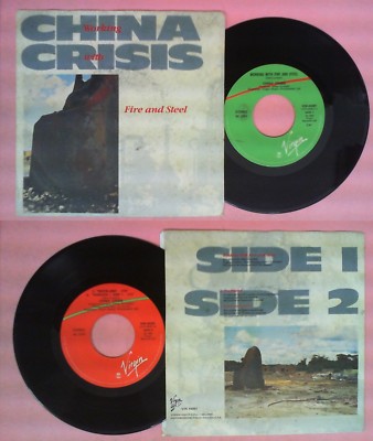 LP 45 7'' CHINA CRISIS Working with fire and steel Dockland Forever no cd mc dvd