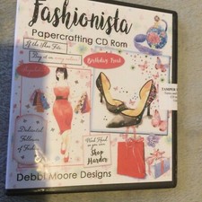 Debbi Moore Designs Fashionista  Paper Crafting CD-ROM Craft Card Making Fashion