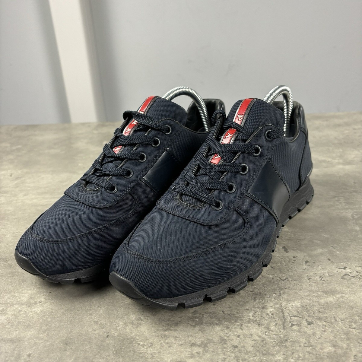 Men's Prada Runners UK6 (FIT BIG) Navy UK