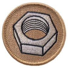 Hex Nut Patrol Patch - 2" Round Embroidered Patch