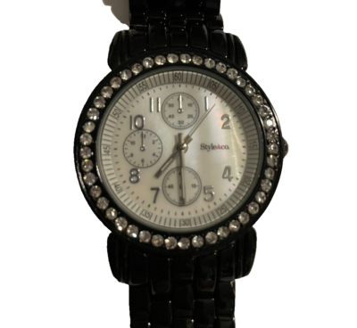 Style & Co Watch Womens Silver Tone Classic Stainless Steel 