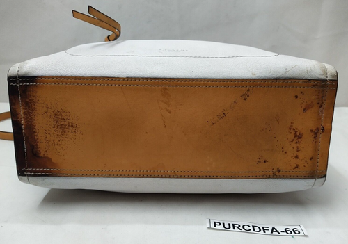 Coach Bleeker Riley Tote Crossbody M1382-30161 White Leather Smokey Clear Side - Picture 11 of 22