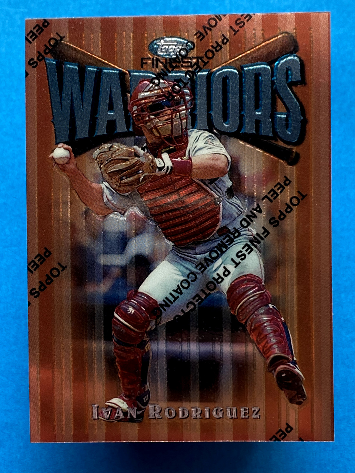 Ivan Rodriguez 1997 Topps Finest #90 Texas Rangers
