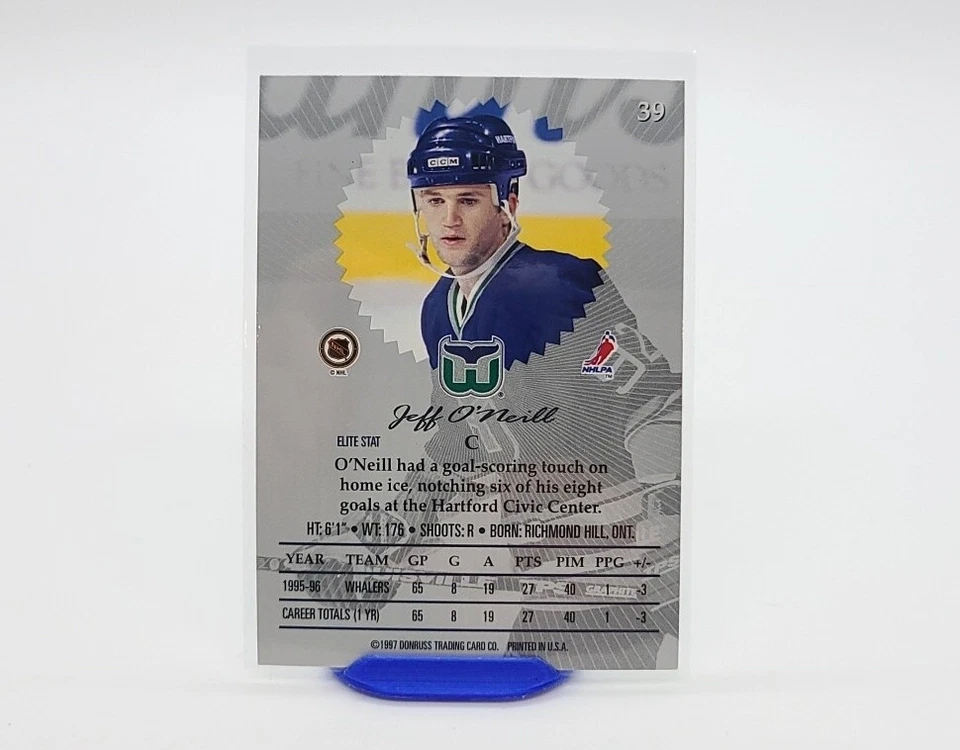 1996-97 Donruss Elite - Stars #39 Jeff O'Neill - Image 4 of 4