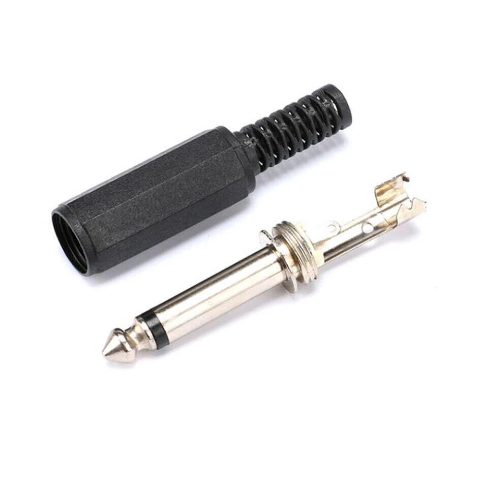 Mono Jack Plug6.35MM Microphone Plug 6.5Audio Connector Socket Solder Connectors - Image 2 of 4