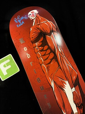 RARE SIGNED Paul Rodriguez Prod Attack On Titan Primitive
