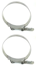 2 MVP Spring Loaded SAE 118 T Bolt Clamps 4-9/16" to 4-7/8" Replaces B9226-0456
