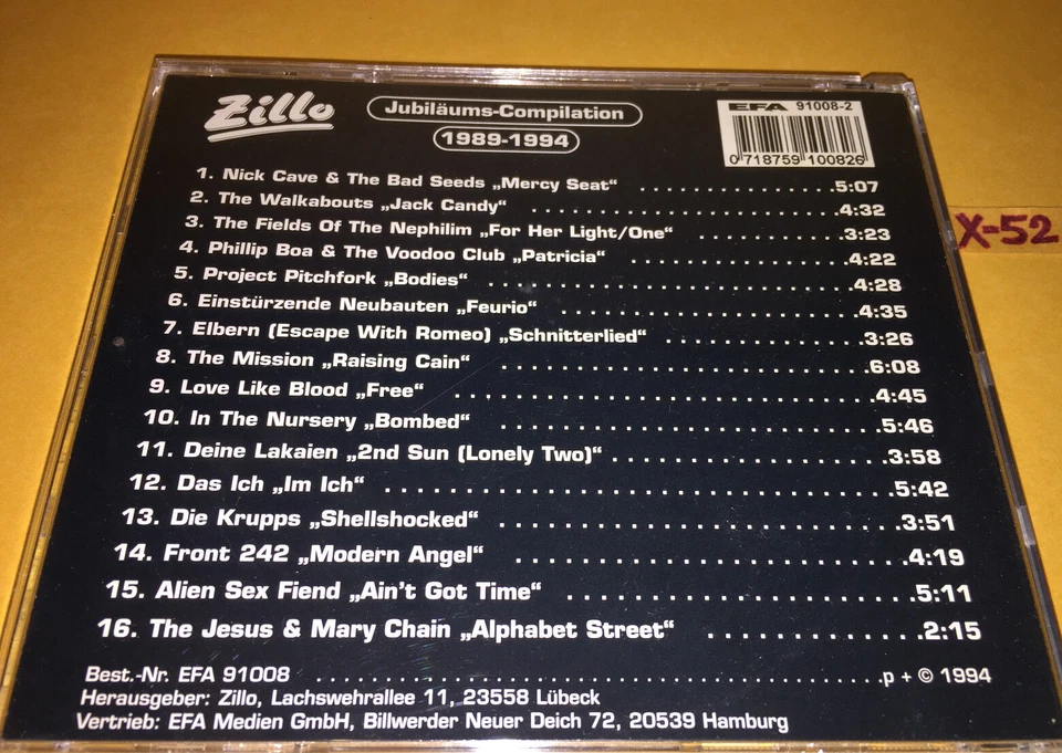 hits CD Nick Cave Front 242 Alien Sex Fiend Jesus & Mary Chain Walkabouts Elbern - Изображение 3 из 3