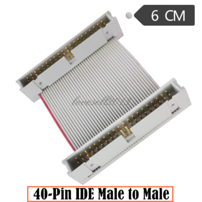 40Pin IDE Male to Male Gender Changer Ribbon Cable 40 Pin IDE Hard Drive Cable