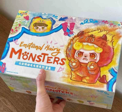 JOTOYS Qkid ぬいぐるみ 早い物勝ち JOTOYS Q.KID EMOTIONAL HAIRY MONSTERS SERIES SET OF 6 BOX PLUSH