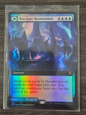 Sea Gate Restoration (Extended Art) (Foil) Zendikar Rising LP MTG TCG Magic