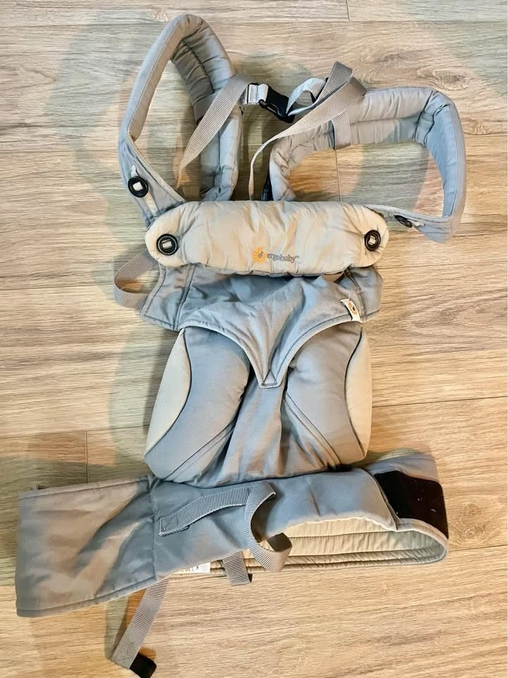 Ergobaby Four Position Omni 360 Baby Carrier Cotton Gray $190 orig