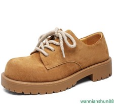 Men's Suede Dress Shoes Round Toe Formal Casual Business British Retro Fashion