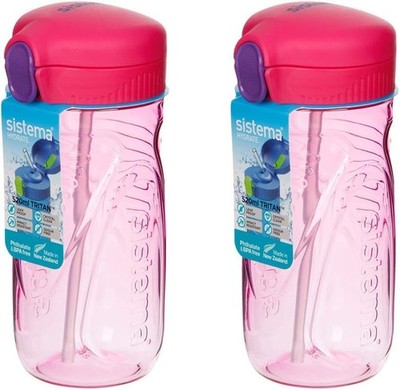Sistema Quick Flip Fläschchen, 520 ml, Rosa, 2 Stück