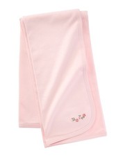 Little Me Roses Blanket Pink Os