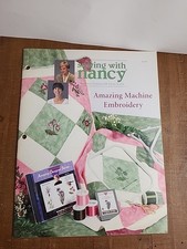 Sewing with Nancy Amazing Machine Embroidery Booklet Nancy Zieman 19 Pages