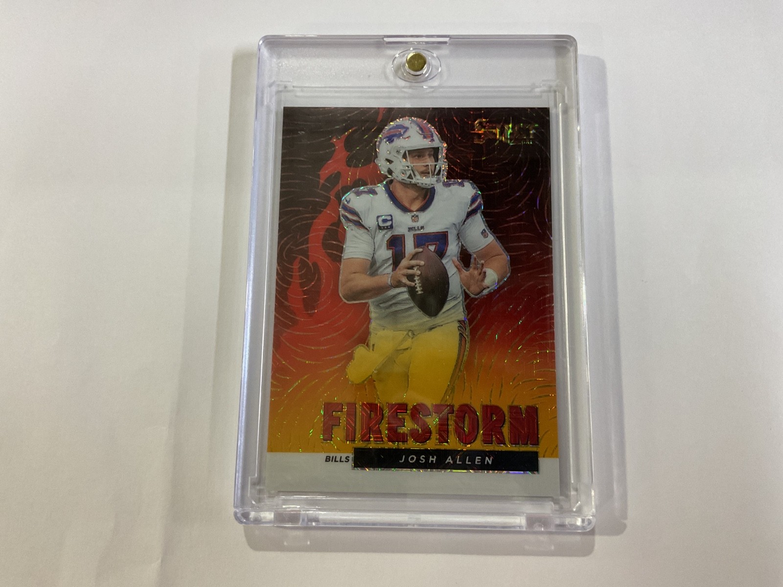 2021 Select Football Josh Allen Gold 4/10 FIRESTORM SSP