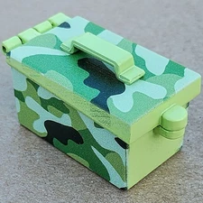 Snag the Tag 3D Ammo Can Geocoin - Spring Green - Activated, Adoptable - TBAVEQM