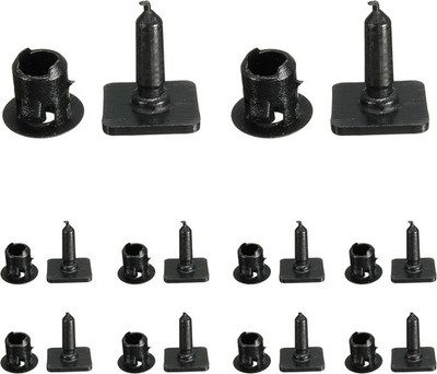 10Pcs Dach Innen Zierleiste Panel Fell Montage Clips Kompatibel mit VW T5