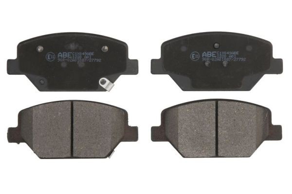 Vorderachse Abe C1X049ABE Bremsbelagsatz, Scheibenbremse FüR Opel,Vauxhall-image