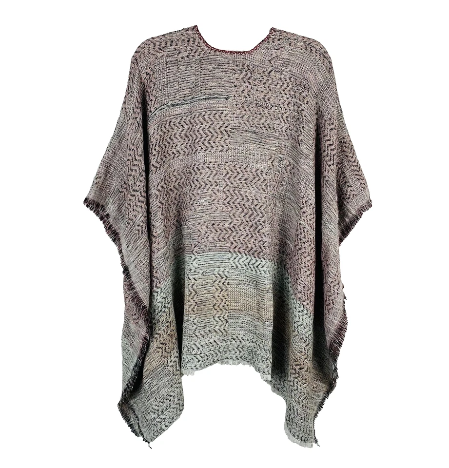 J. Jill womens open shawl coastal grandma Woven Frayed Trim Kimono One Size - Image 3 of 4