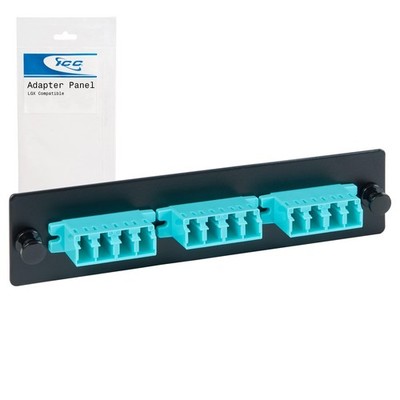 ICC LC-LC Fiber Optic Adapter Panel LGX Compatible 12 Fibers Network Module