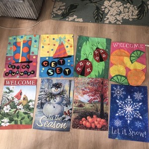 Small Holiday Flags 12 X 18